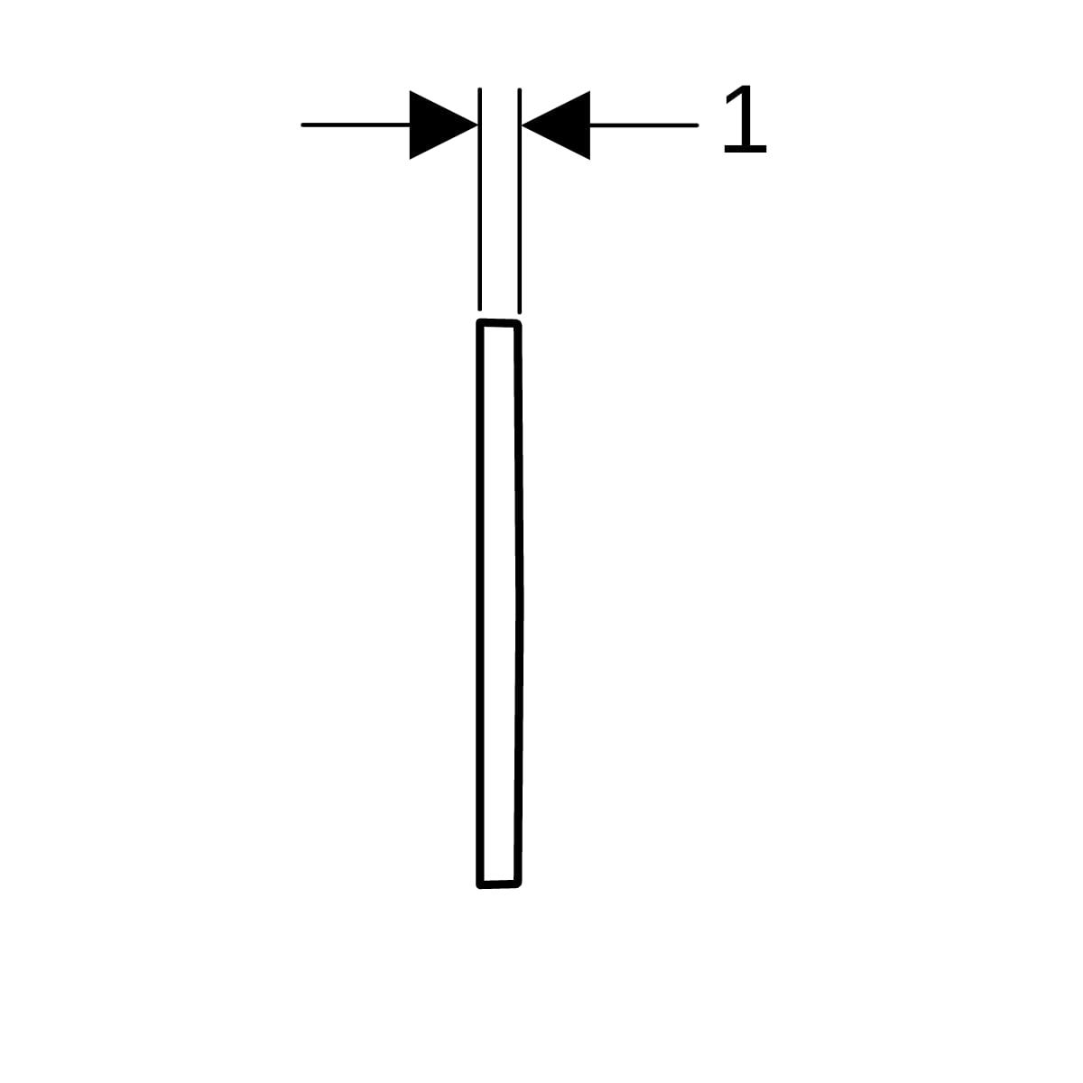 Geberit Betätigungsplatte OMEGA20 square für 2-Mengen Spülung