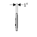 Geberit Betätigungsplatte SIGMA10 round für Spül-Stopp-Spülung