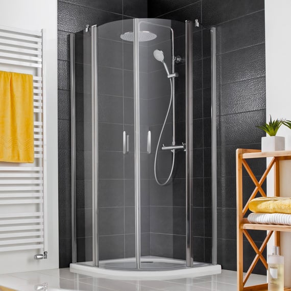 HSK Favorit Nova Runddusche mit Pendeltüre 4-teilig