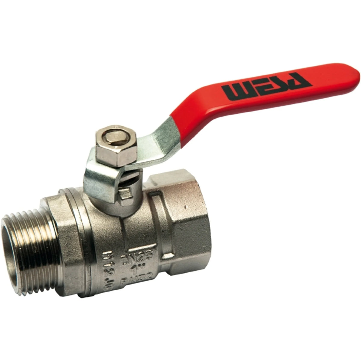 Wesa Kugelhahn Messing vernickelt AG/IG