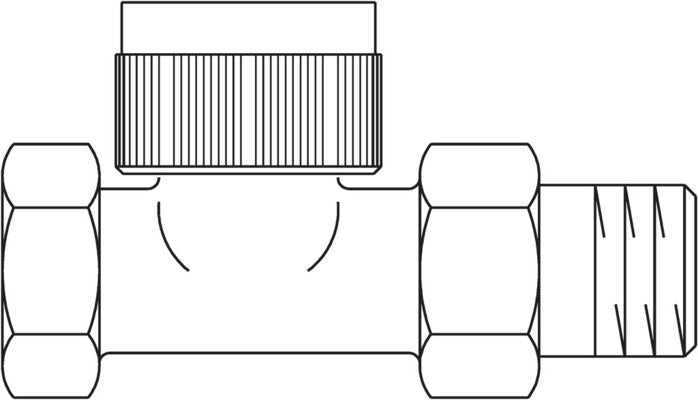 Oventrop AV-9 Durchgang 3/4" Thermostatventil