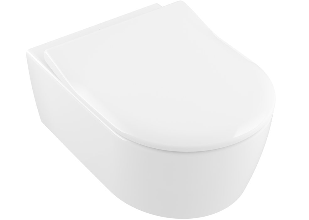 Villeroy & Boch Avento Wand-WC Tiefspüler ohne Spülrand mit Deckel
