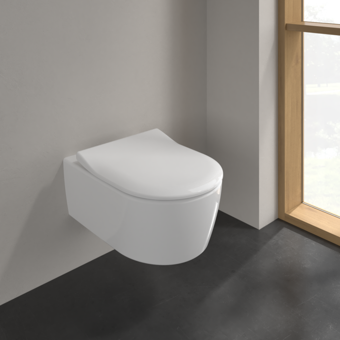 Villeroy & Boch Avento Wand-WC Tiefspüler ohne Spülrand mit Deckel