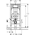 Komplett Set Geberit Alba Dusch-WC mit Duofix Montagemodul