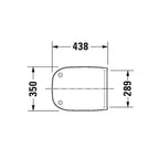 Duravit D-Code WC-Sitz & Deckel mit Absenkautomatik