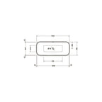 Duravit DuraFoga freistehende Badewanne