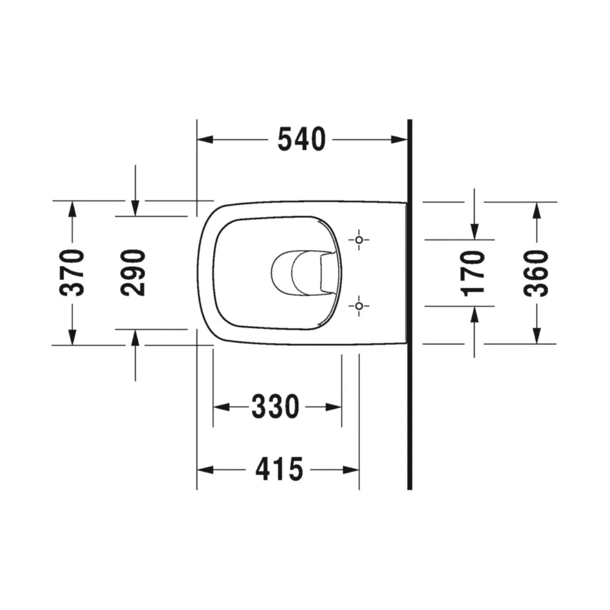 Duravit DuraStyle Wand-WC Tiefspüler spülrandlos mit Deckel