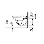 Duravit DuraStyle Wand-WC Tiefspüler spülrandlos mit Deckel