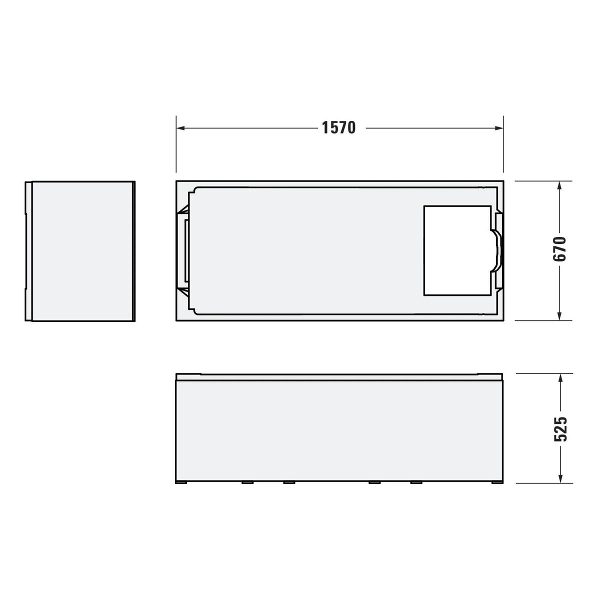 Duravit false.1 Wannenträger für false.1 Badewanne