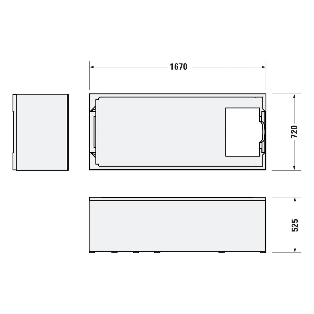 Duravit false.1 Wannenträger für false.1 Badewanne