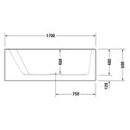 Duravit Paiova Eck-Badewanne mit Schürze