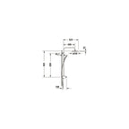 Duravit Shelf Shower System 1050 Minus Flow Duschsystem