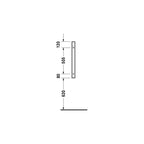 Duravit Starck 3 Urinal-Trennwand und Sichtschutz aus Keramik