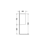 Duravit Starck 3 Urinal-Trennwand und Sichtschutz aus Keramik