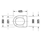 Duravit Starck 3 WC-Sitz & Deckel ohne Absenkautomatik