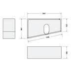 Duravit Wannenträger für Eck-Badewanne false.1