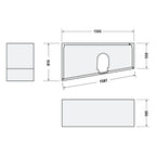 Duravit Wannenträger für Eck-Badewanne false.1
