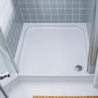 Duravit D-Code Quadrat-Duschwanne Acryl mit Eckablauf