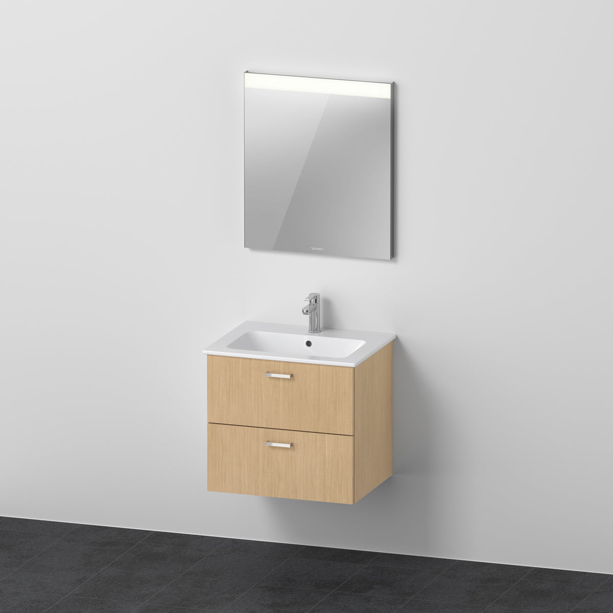 Duravit XBase Waschtisch mit Unterbau und Spiegel