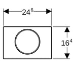 Geberit Betätigungsplatte SIGMA10 round für Spül-Stopp-Spülung