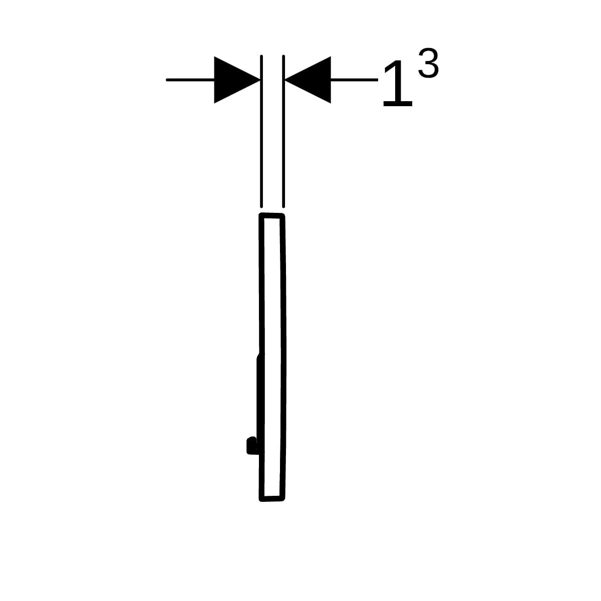 Geberit Betätigungsplatte SIGMA01 round für 2-Mengen Spülung