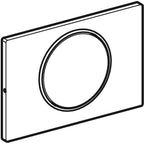 Geberit Betätigungsplatte SIGMA10 round Spül-Stopp-Spülung verschraubbar