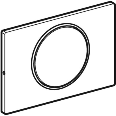 Geberit Betätigungsplatte SIGMA10 round Spül-Stopp-Spülung verschraubbar