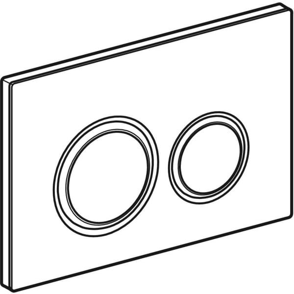 Geberit Betätigungsplatte SIGMA50 round für 2-Mengen Spülung