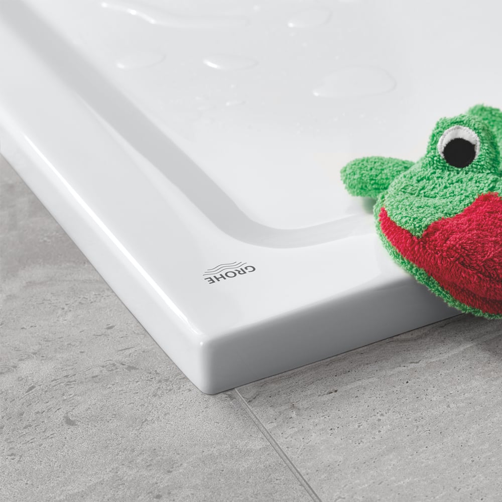 Grohe Universal Quadrat-Duschwanne aus Acryl flach