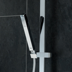 GROHE Duschsystem Euphoria Cube System 230 26087, mit Aufputz-Thermostatbatterie, Wandmontage, maximaler Durchfluss bei 3 bar: 13 l/min (Kopfbrause), 9 l/min (Handbrause), chrom