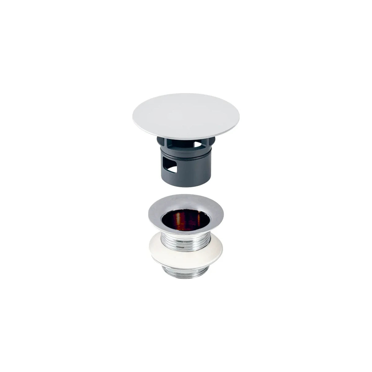 Geberit Ablaufventil 5/4" mit freiem Auslauf und Ventilabdeckung