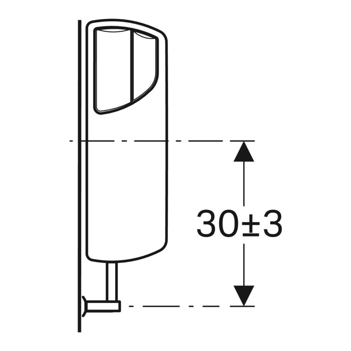 Geberit AP140 Aufputz-Spülkasten für 2-Mengen Spülung 3 Anschlüsse