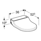 Geberit AquaClean Tuma Dusch-WC Sitz & Deckel