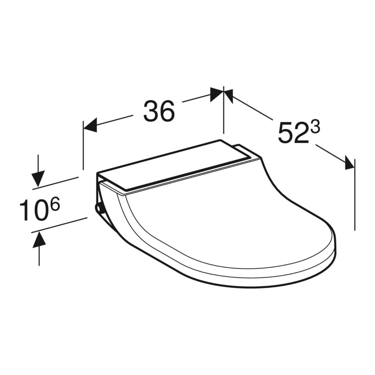 Geberit AquaClean Tuma Dusch-WC Sitz & Deckel
