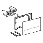Geberit HyTronic Betätigungsplatte SIGMA80 für 2 Mengen-Spülung