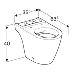 Geberit iCon Stand-WC Tiefspüler ohne Spülrand