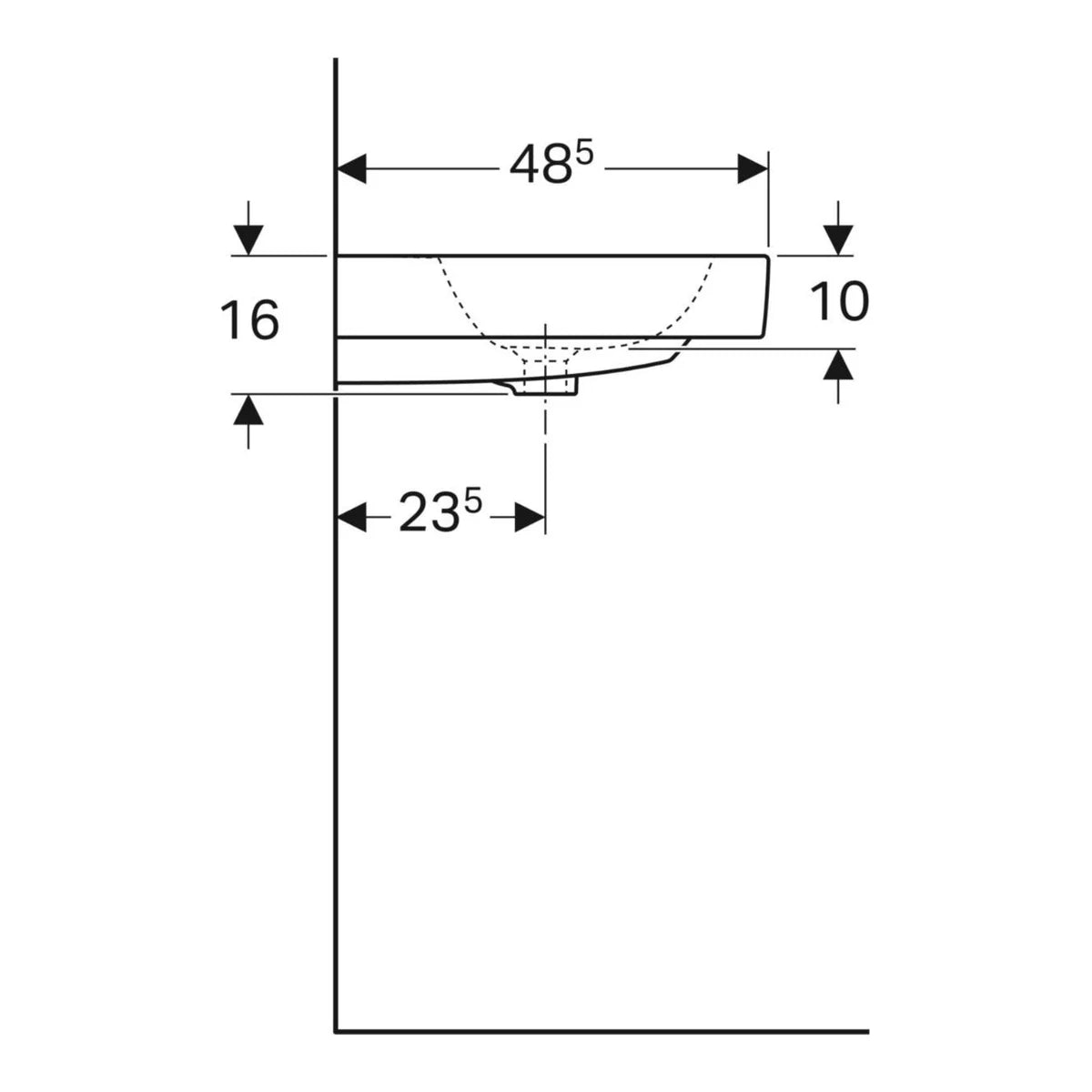 Geberit iCon Wand Waschtisch unterbaufähig
