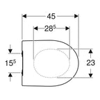Geberit iCon WC-Sitz & Deckel abnehmbar mit Absenkautomatik