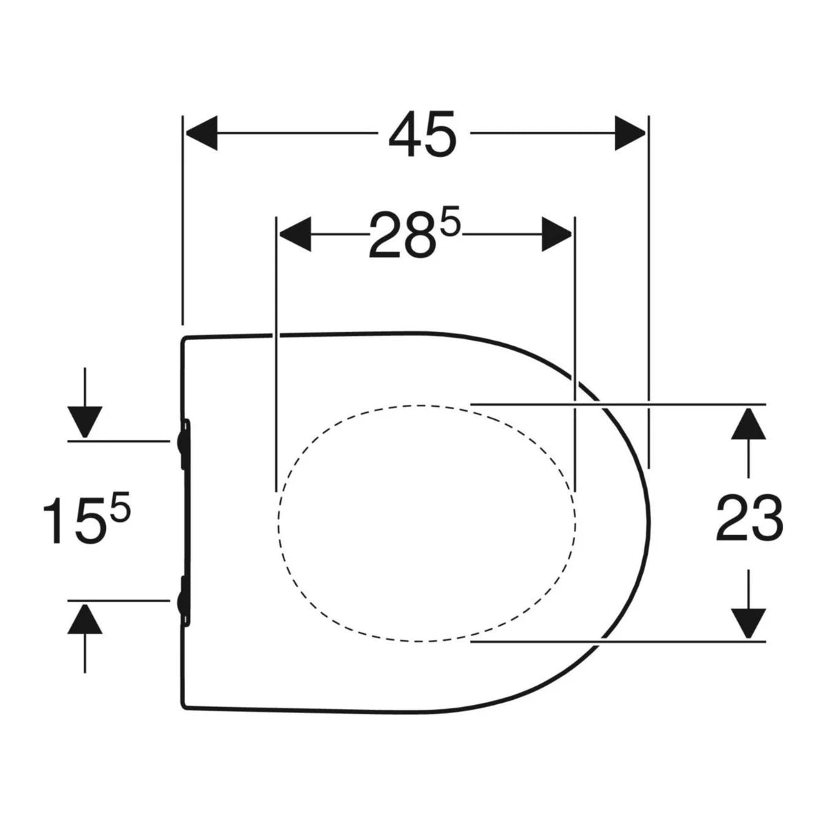 Geberit iCon WC-Sitz & Deckel abnehmbar mit Absenkautomatik