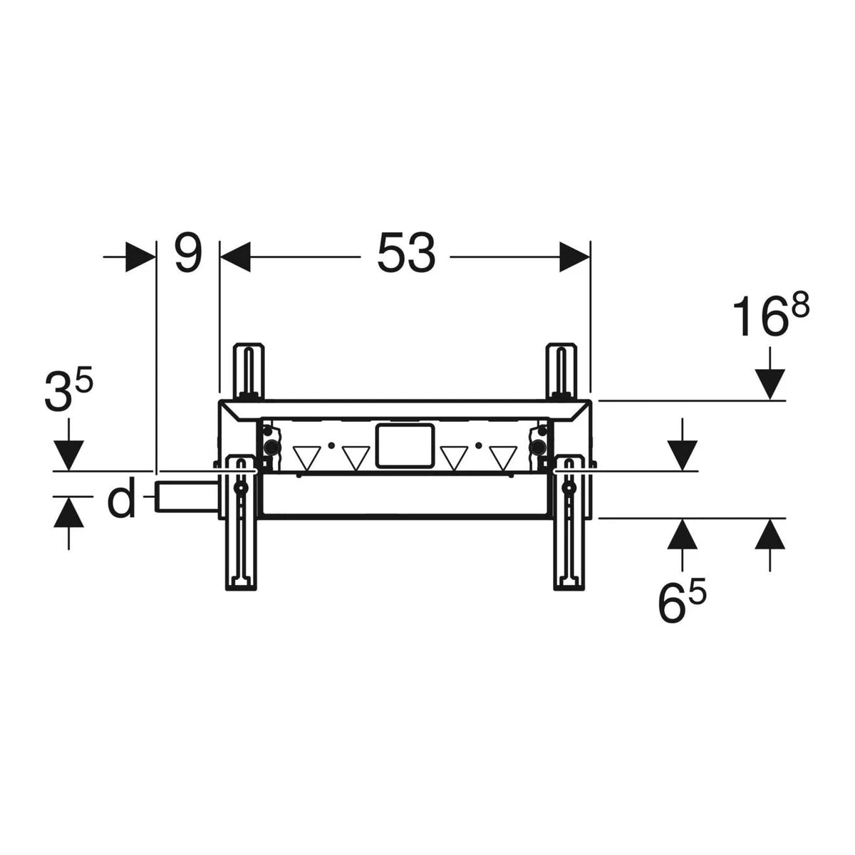 Geberit Kombifix Reno d40 Duschelement