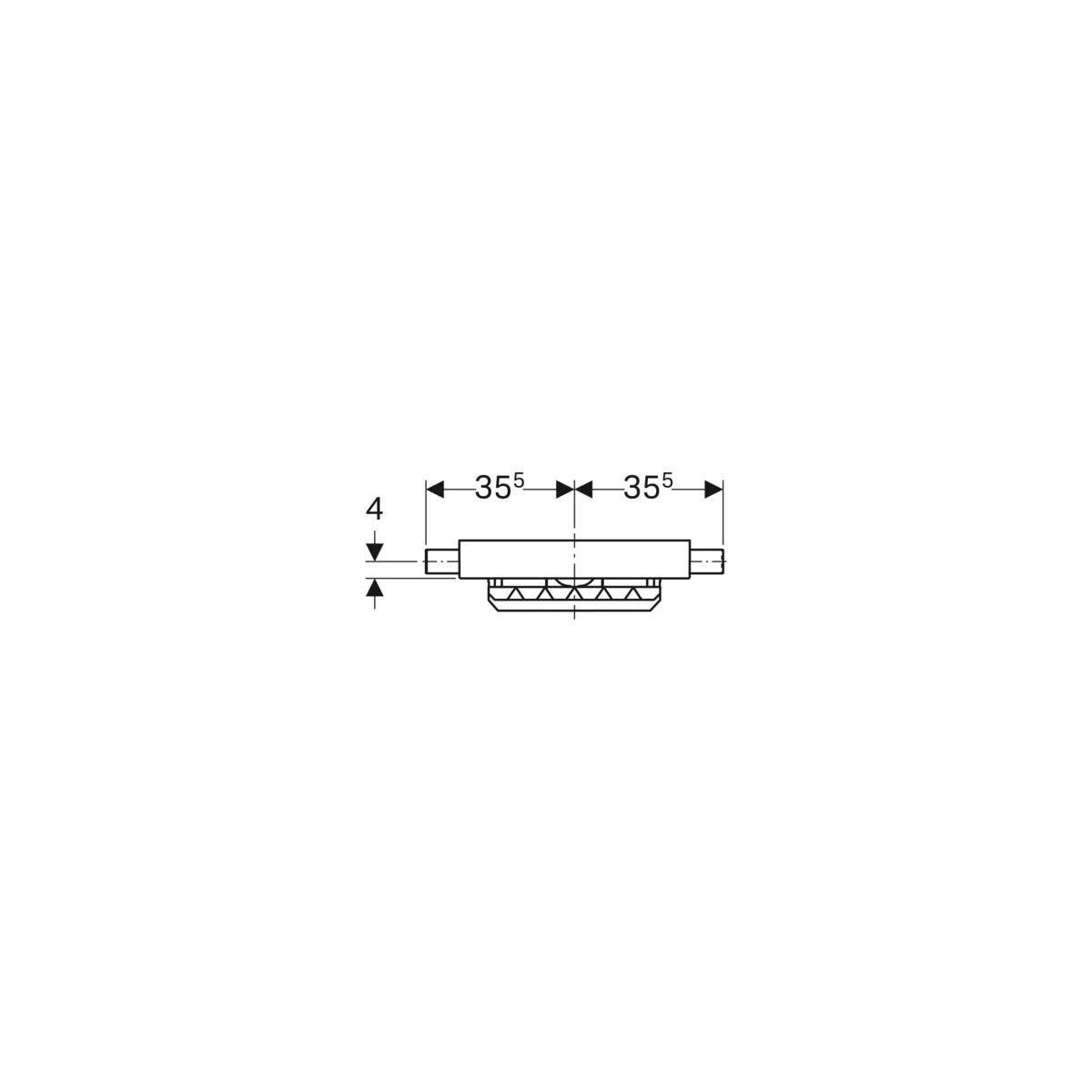 Geberit Kombifix Reno d50 Duschelement