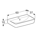 Geberit Renova Compact Wand Waschtisch unterbaufähig
