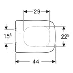 Geberit Renova Plan WC-Sitz & Deckel abnehmbar mit Absenkautomatik
