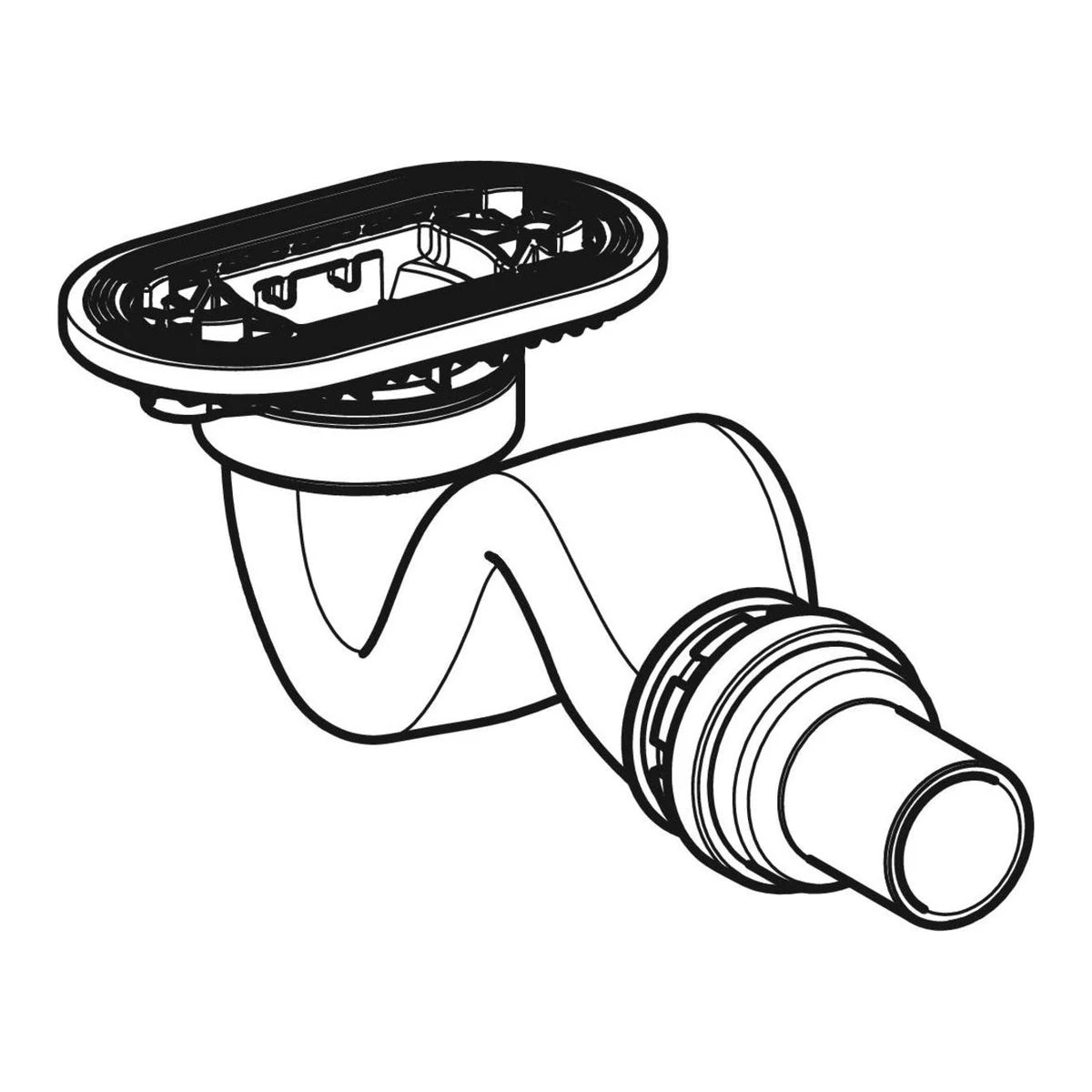 Geberit Sestra Duschwannenablauf Siphonierhöhe 50 mm