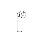 Geberit Silent-PP Anschlussbogen 90° lang