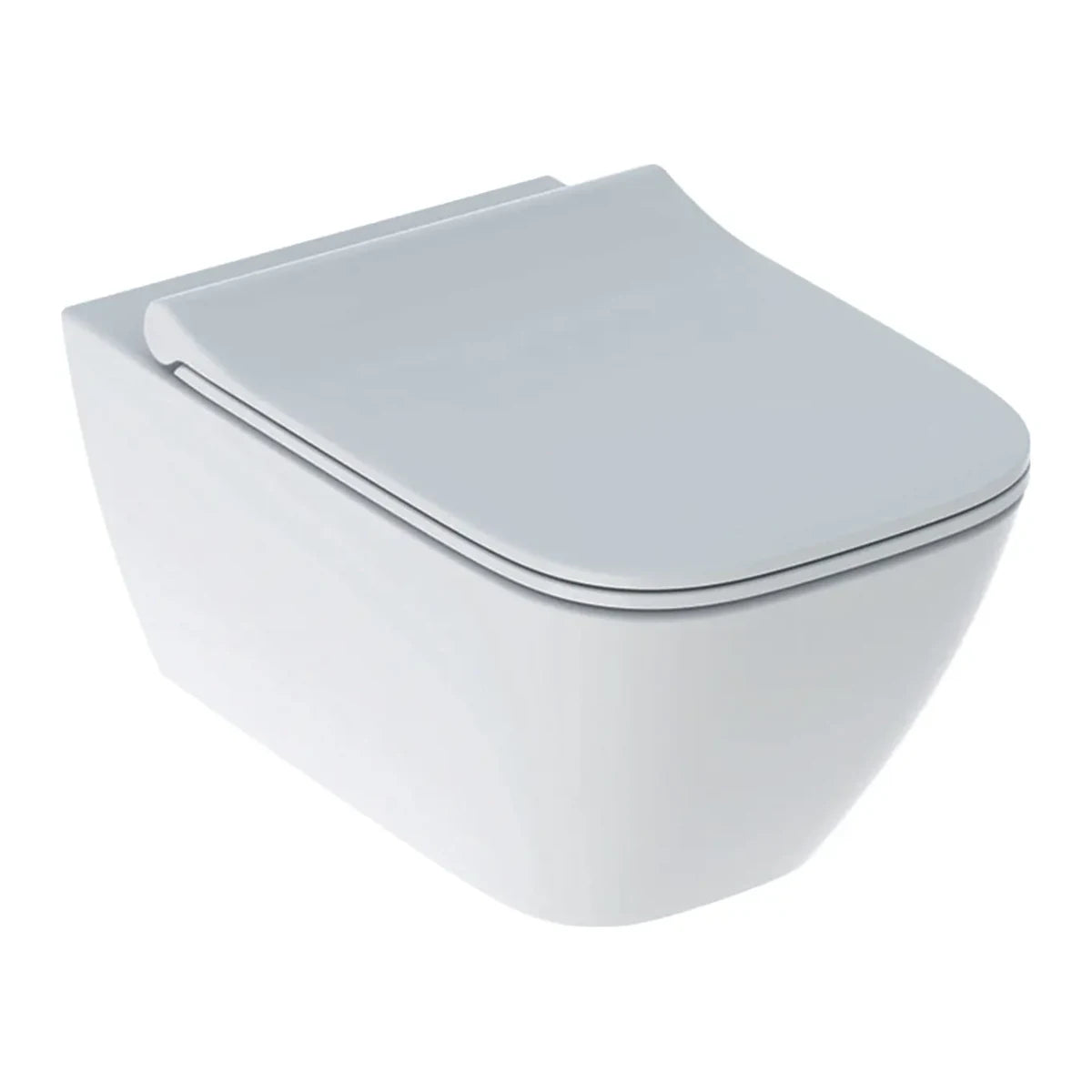 Geberit Smyle Square Wand-WC Tiefspüler rimfree mit Deckel