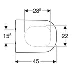 Geberit Smyle WC-Sitz & Deckel mit Absenkautomatik