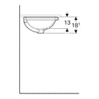 Geberit VariForm Einbau Waschtisch rund von unten