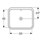 Geberit VariForm Einbau Waschtisch von unten