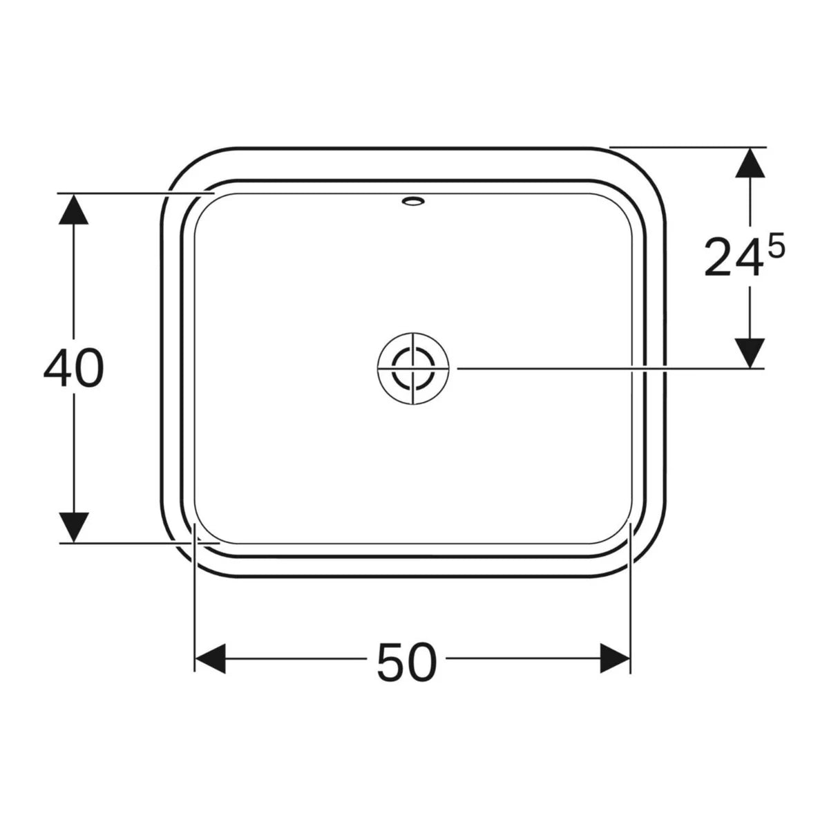 Geberit VariForm Einbau Waschtisch von unten